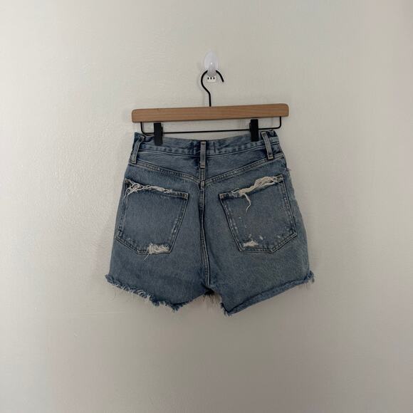 Agolde Dee High Rise Shorts Women's Distressed Size 26 - Picture 2 of 4